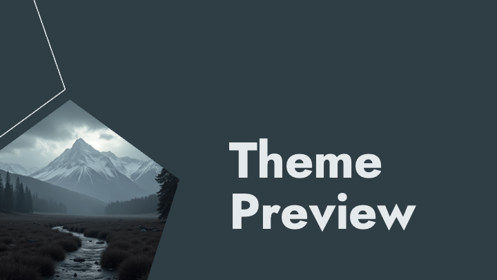 Slate gray hexagonal design with industrial monochrome photography